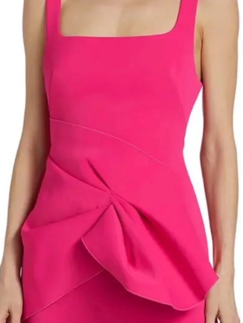 Acler Rawson Draped Mini Dress in Azalea Pink